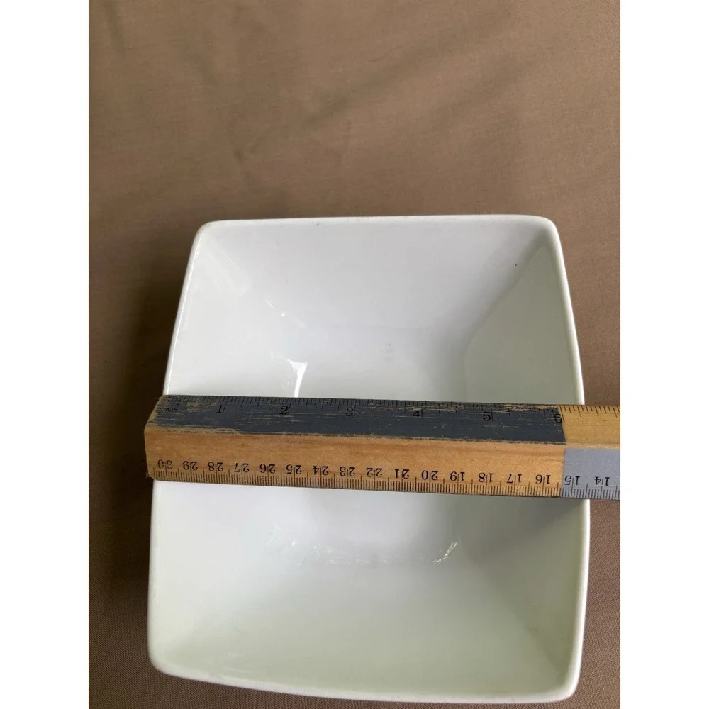 Fitz & Floyd Everyday White Porcelain Rectangular Vegetable Serving Bowl 7